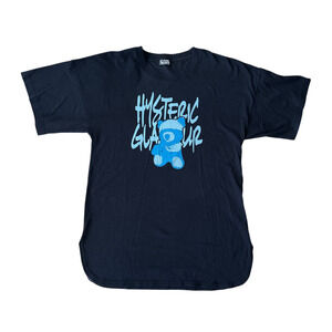 M Hysteric Glamour Bear Long Shirt Dark Navy